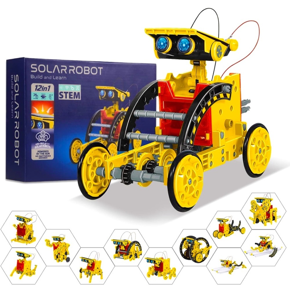 STEM Projects for Kids - Solar Robot Build and Learn Kit NEW Toy Christmas Gift
